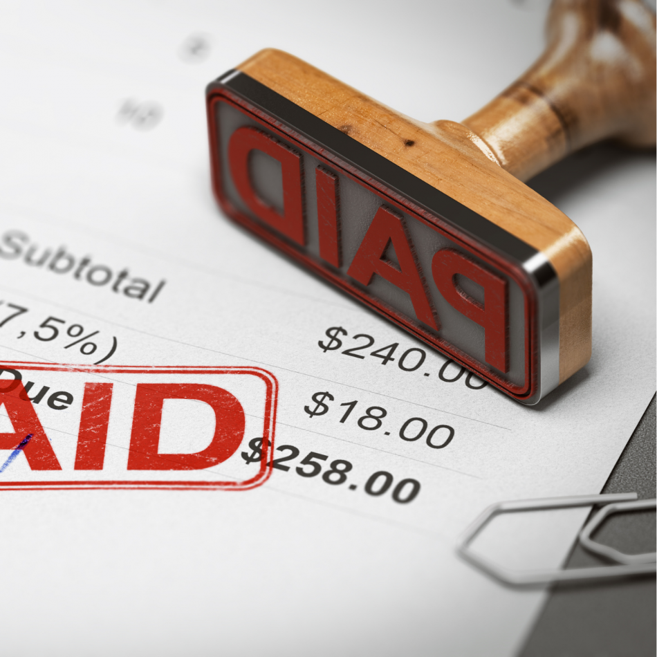 Paid invoice, Reduce Bad Debt